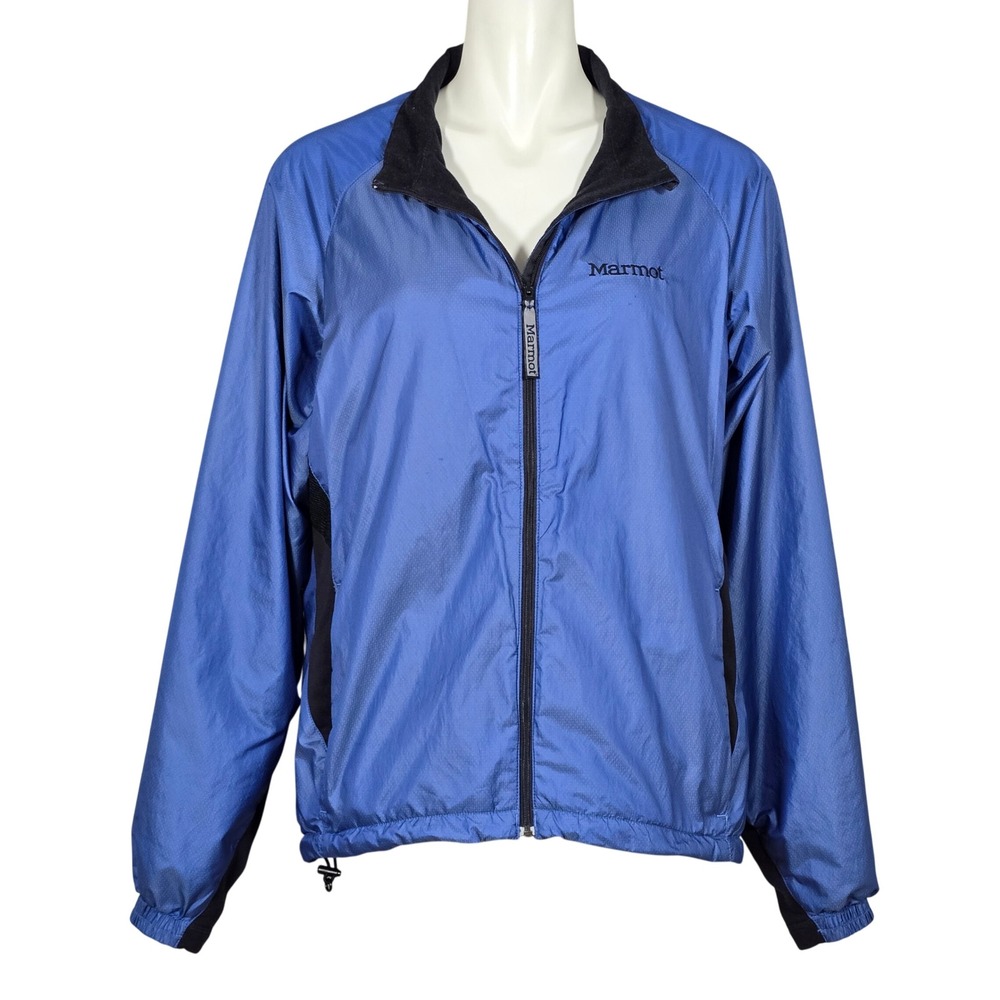 Marmot Women's Full Zip Mesh Ventilated Lined Softshell Jacket Blue XL
